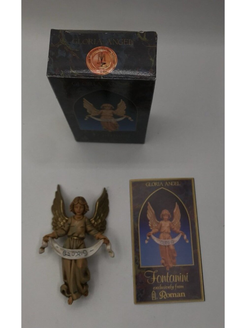Fontanini Gloria Angel  5" Collection #52517 Box  & Card 1992 Heirloom Nativity